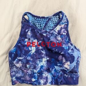 Peloton blue moves high neck sports bra